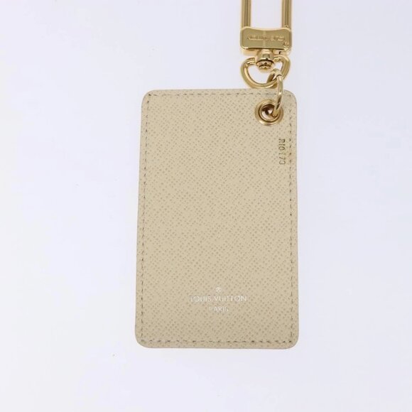 LOUIS VUITTON Damier Azur Porte Cles Afish Key Ring M66178 LV Auth 141200 - Picture 7 of 9